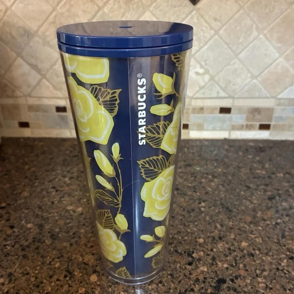 Starbucks Texas Yellow Rose Tumbler 24oz 2019 Limited Edition No Straw Cup
